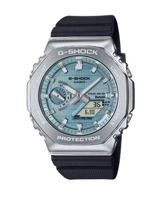 G-Shock Acero G Resistente Solar Bluetooth Esfera Azul GBM2100A-1A2