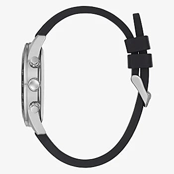 GUESS SILVER TONE CASE BLACK