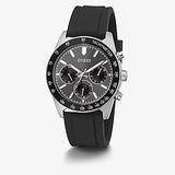 GUESS SILVER TONE CASE BLACK