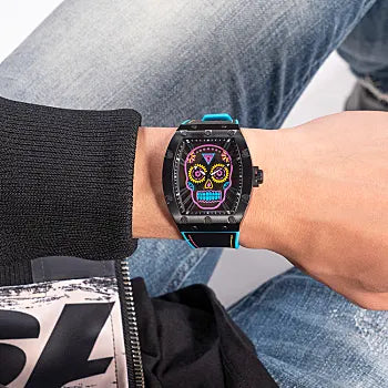 GUESS BLACK CASE BLACK SILICONE WATCH