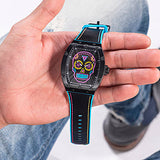 GUESS BLACK CASE BLACK SILICONE WATCH