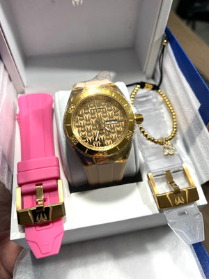 TECHNOMARINE Cruise Monogram Clear dos correas  + Pulsera