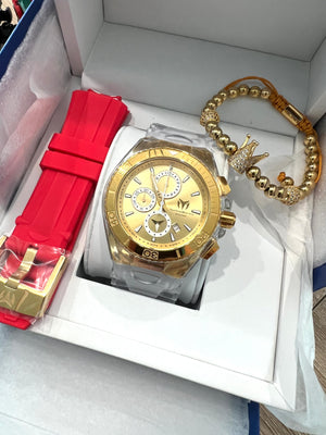 Technomarine Gold and Gold + pulsera Gratis