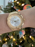 Technomarine 42mm Gold MoonSun with Stones in Dial