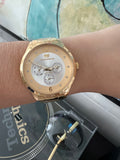 Technomarine 42mm Gold MoonSun with Stones in Dial