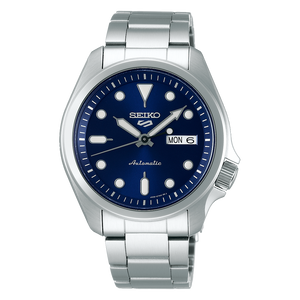 Seiko 5 Automatic Blue Dial Steel Bracelet Men's Watch SRPD51 New With Tag