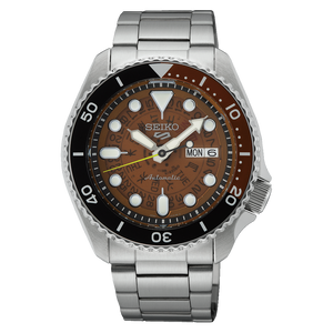 Seiko 5 Brown Steel Bracelet Men's Watch Japan