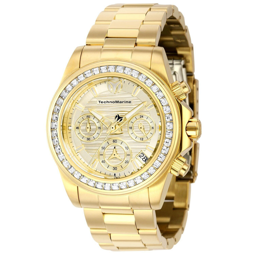 Gold technomarine watch new arrivals