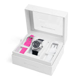 TechnoMarine Mujer  Cruise Original 40mm Esfera Plateada/Negro y 3 Correas