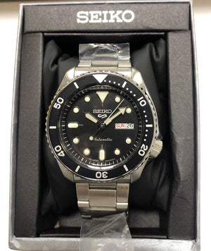 Seiko 5 Automatic Black Dial Steel