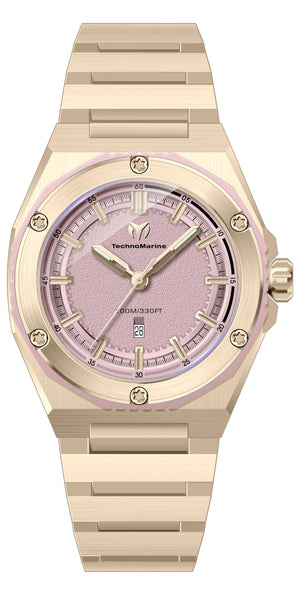 TechnoMarine TM-416085 Mujer Coral Legacy 36mm Nuevo y Colección Limitada