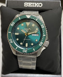 Seiko 5 Automatic Sports Green Dial Steel Bracelet Men's Watch SRPD61 NWT