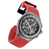 TechnoMarine Ocean Manta 48mm Red with Stones NEW