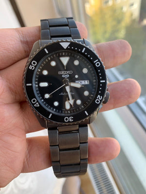 Seiko 5 Sports Men's Black Watch - SRPD65