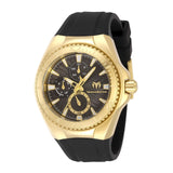 TechnoMarine Para Mujer TM-124023 Cruise Original 40mm Esfera Dorada/Negro con 3 Correas