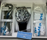 TechnoMarine Unisex TM-124017 Cruise Original 45 mm Plateado Esfera Negra con 3 Correas