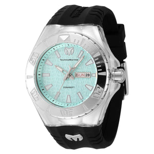 NEW TechnoMarine Monogram Silver Turquoise