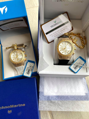 Set de dos Relojes Technomarine Glizt + DOS PULSERAS Y DOS MASCARAS GRATIS