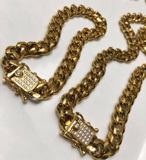 SET DE CADENAS Y PULSERA CUSTOM - techno305