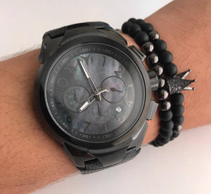 Technomarine full black + Pulsera - techno305