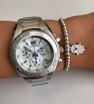 Technomarine TM-215030 Women's Steel Manta Mother of Pearl Dial Swiss Watch - techno305