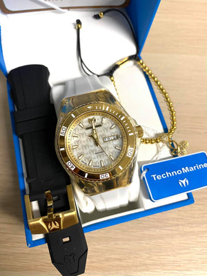 NEW TECHNOMARINE 40MM DOS CORREAS + PULSERA GRATIS