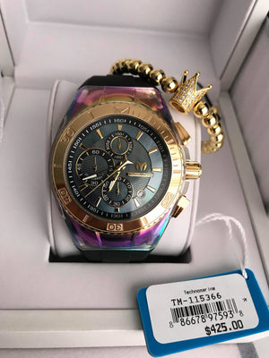 Technomarine 45mm Negro con tornasol + pulsera - techno305