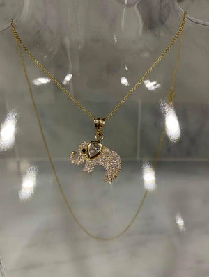 Cadena de elefante Oro 14K - techno305