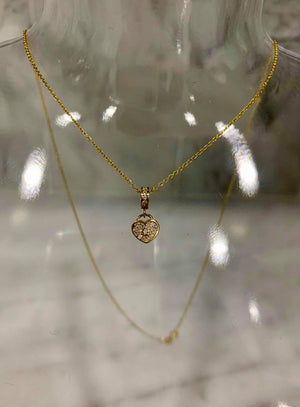 Cadena de corazón Oro 14K - techno305