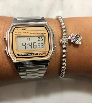 Casio Vintage digital  + pulsera - techno305