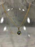 Cadena y ojito de 14kt