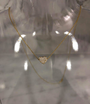 Cadena de corazón Oro 14K - techno305