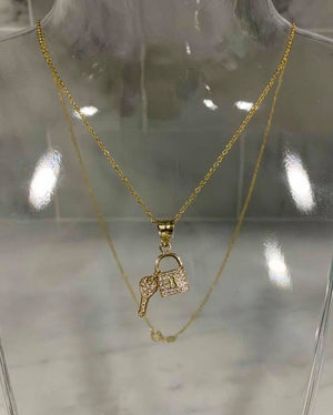Cadena lock & key Oro 14K - techno305