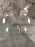 Cadena con mano de Fatima 14K