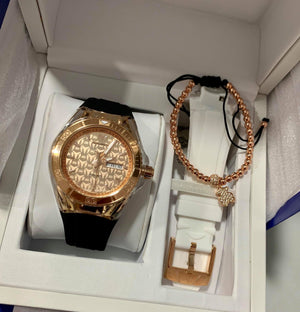 TechnoMarine Rose Gold Dos correas + pulsera - techno305