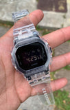 G-shock Full Clear Custom CON DOS CORREAS Y DOS COVER - techno305