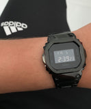 G-SHOCK CUSTOM FULL BALCK CON DOS CORREAS UNISEX - techno305