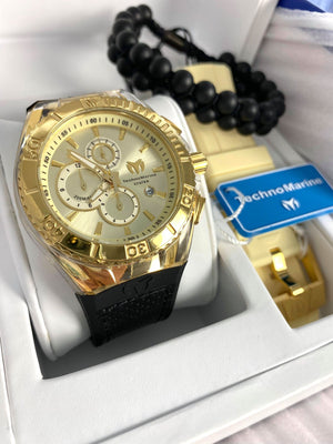 Technomarine Cruise Star 45mm Gold + Pulsera Gratis - techno305