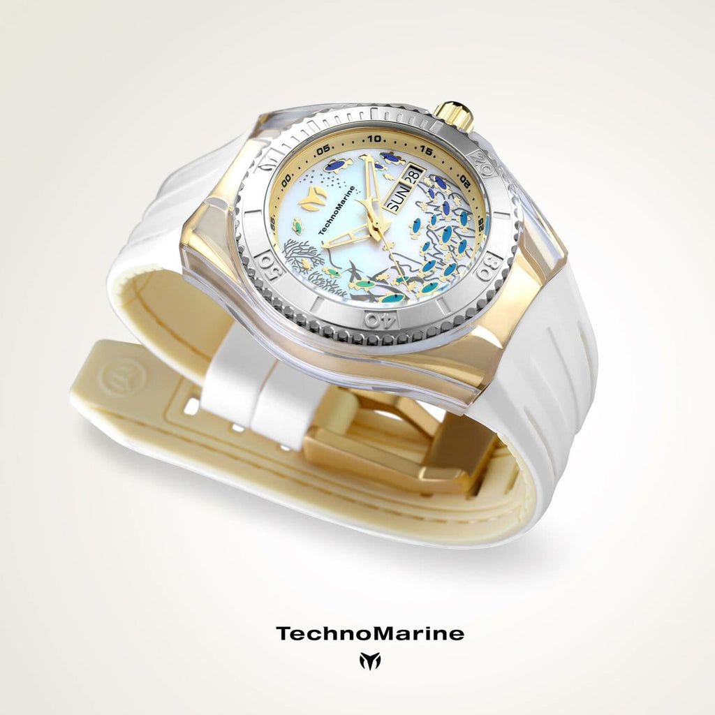 Technomarine Women's TM-115117 Cruise Dream Gold Swiss + Pulsera y Cadena - techno305