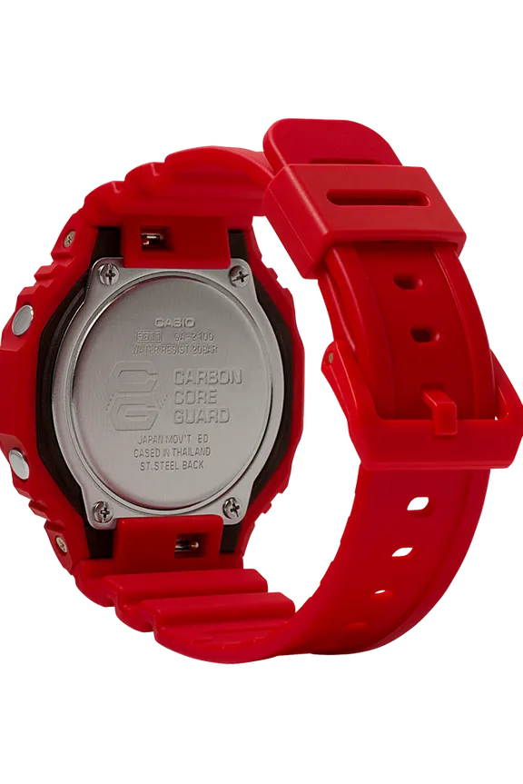 G shock 2025 transparent red