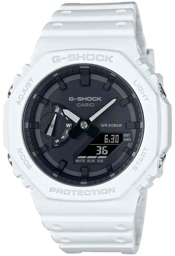 G-shock white and Black