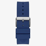 GUESS BLUE CASE BLUE SILICONE WATCH