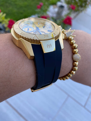 Technomarine Men's UF6 Collection Gold Swiss + pulsera gratis - techno305