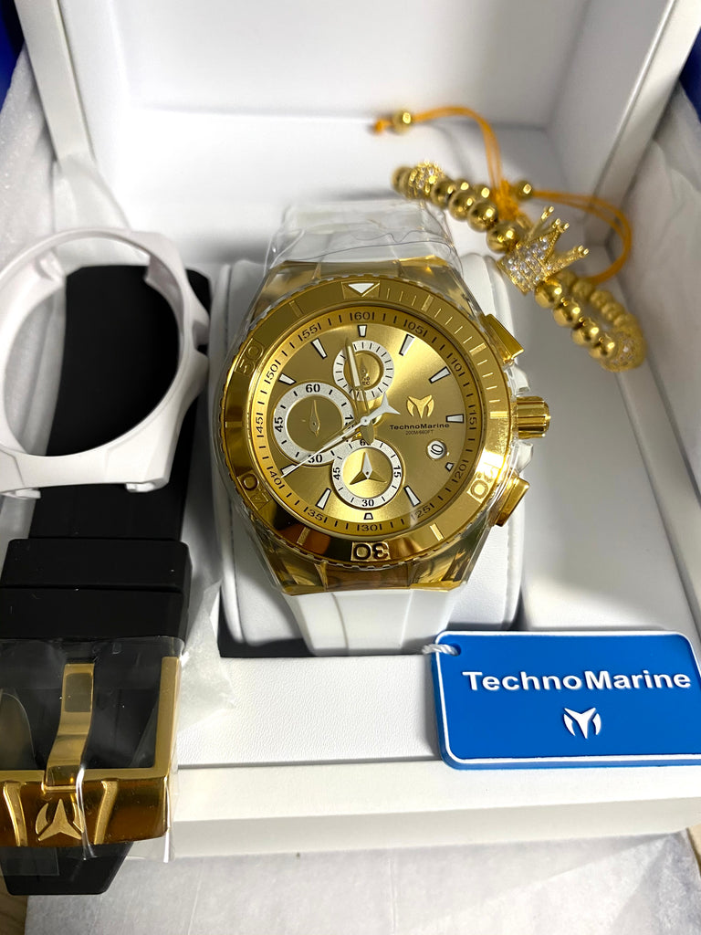 Technomarine Gold and Gold + pulsera Gratis - techno305