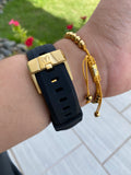 NEW Technomarine  Gold and Black W/ Green  + Pulsera Gratis - techno305