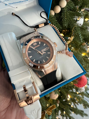 NEW TECHNOMARINE DOS CORREAS + PULSERA GRATIS