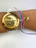 Technomarine Unisex Cruise Star 40mm Gold 3 Straps ORO CON ORO + PULSERA GRATIS - techno305