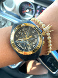 New Technomarine Gold and Black 46mm + Pulsera de Gratis