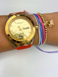 Technomarine Unisex Cruise Star 40mm Gold 3 Straps ORO CON ORO + PULSERA GRATIS - techno305