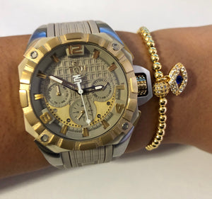 Technosport 40MM Beige Gold-Tone Swiss Movt Watch - techno305